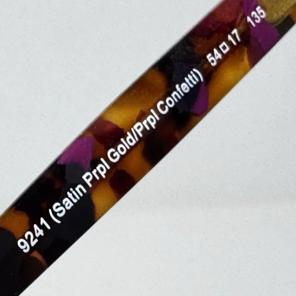 Coach HC5074 9241 Satin Gold Purple Confetti Sunglass Frames 54-17-135